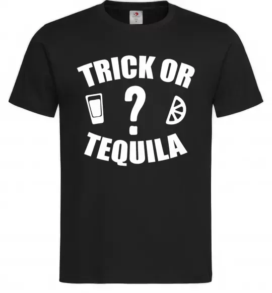 Мужская футболка trick or tequila Черный фото