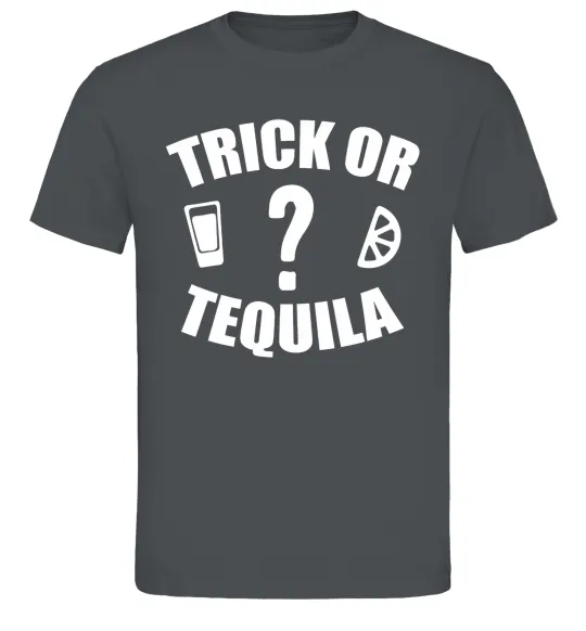 Мужская футболка trick or tequila Графит фото