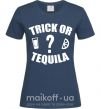 Женская футболка trick or tequila Темно-синий фото
