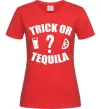 Жіноча футболка trick or tequila Червоний фото