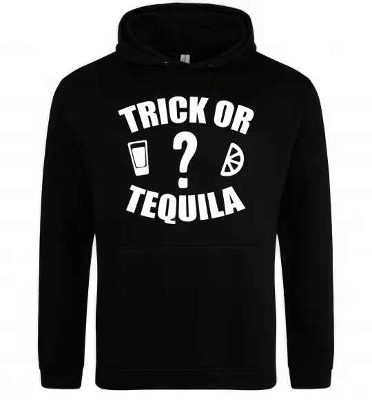 Женская толстовка (худи) trick or tequila Черный фото
