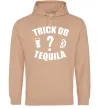 Женская толстовка (худи) trick or tequila Песочный фото