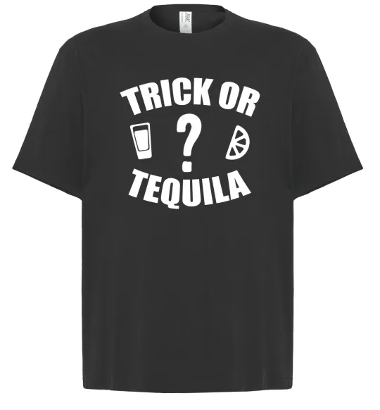 Футболка Оверсайз trick or tequila Черный фото