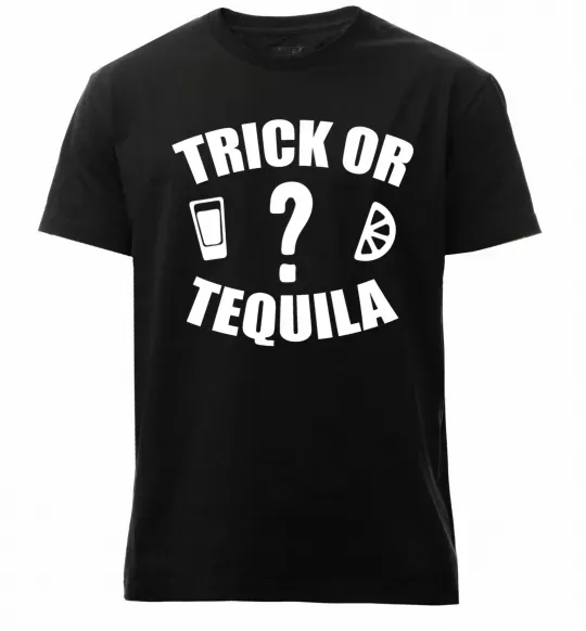 Мужская премиум футболка trick or tequila Черный фото
