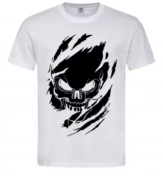 Чоловіча футболка Череп ексклюзив Білий фото