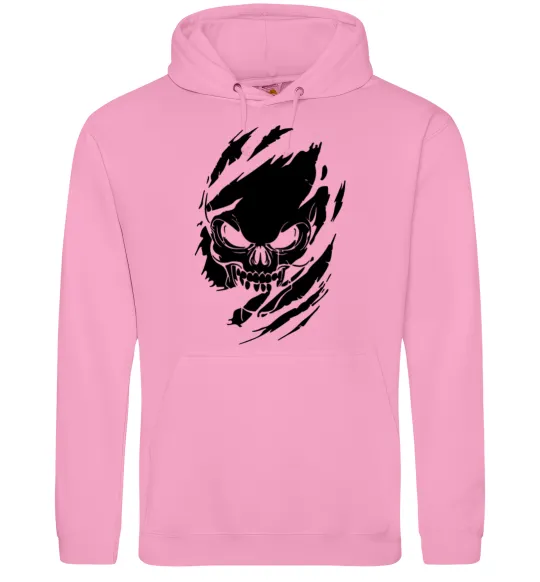 Женская толстовка (худи) Череп ексклюзив Розовый фото
