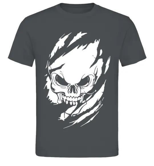 Чоловіча футболка Череп ексклюзив Графіт фото