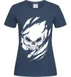 Женская футболка Череп ексклюзив Темно-синий фото
