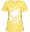 Женская футболка Череп эксклюзив Лимонный фото