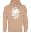 Жіноча толстовка (худі) Череп ексклюзив Пісочний фото