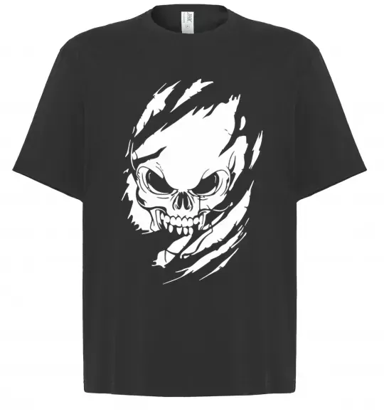Футболка Оверсайз Череп ексклюзив Черный фото