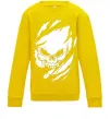 Детский Свитшот Череп ексклюзив Солнечно желтый фото