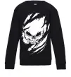 Детский Свитшот Череп ексклюзив Черный фото