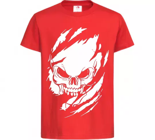 Дитяча футболка Череп ексклюзив Червоний фото