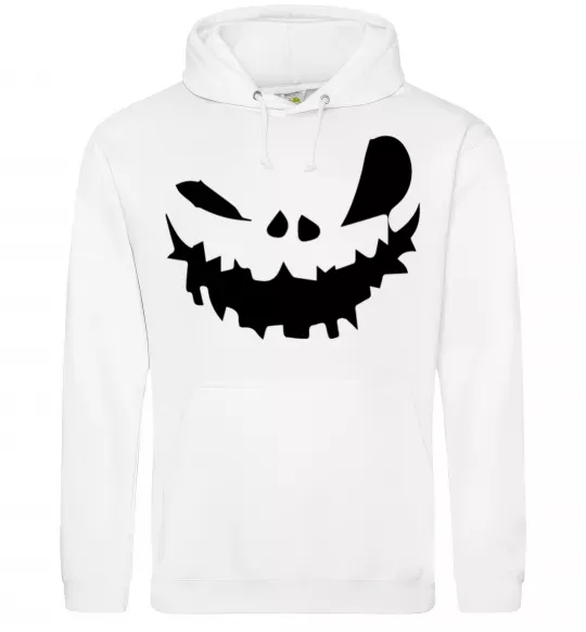 Женская толстовка (худи) scary smile Белый фото