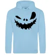 Женская толстовка (худи) scary smile Голубой фото