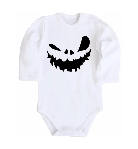 Детский боди scary smile Белый фото