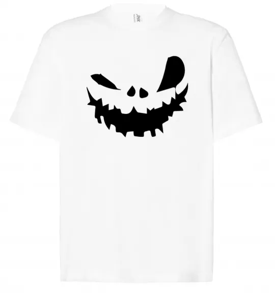 Футболка Оверсайз scary smile Білий фото