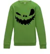 Детский Свитшот scary smile Лаймовый Детский Свитшот scary smile Лаймовый фото