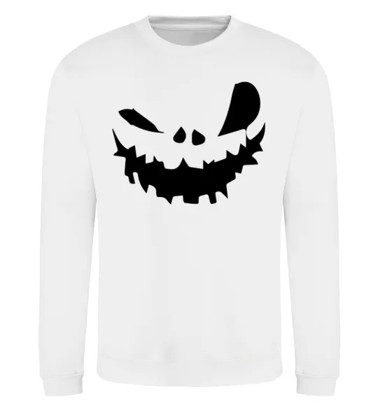 Світшот scary smile Білий фото