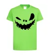 Дитяча футболка scary smile Лаймовий фото