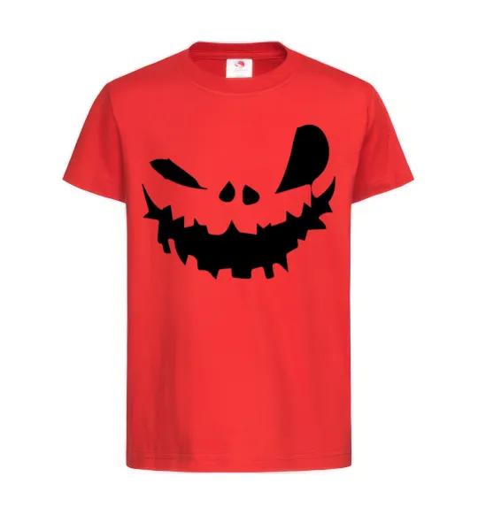 Дитяча футболка scary smile Червоний фото