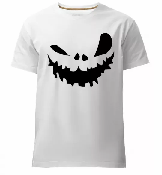 Чоловіча преміум футболка scary smile Білий фото