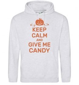 Женская толстовка (худи) keep calm and give me candy