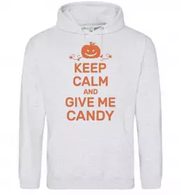 Женская толстовка (худи) Sally Серый меланж фото