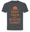 Чоловіча футболка keep calm and give me candy Графіт Чоловіча футболка keep calm and give me candy Графіт фото