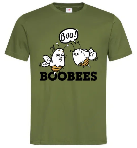 Мужская футболка boobees Оливковый фото