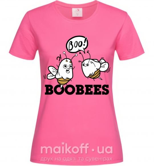 Жіноча футболка boobees Яскраво-рожевий фото