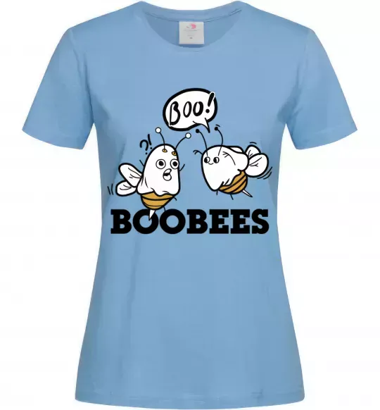 Женская футболка boobees Голубой фото
