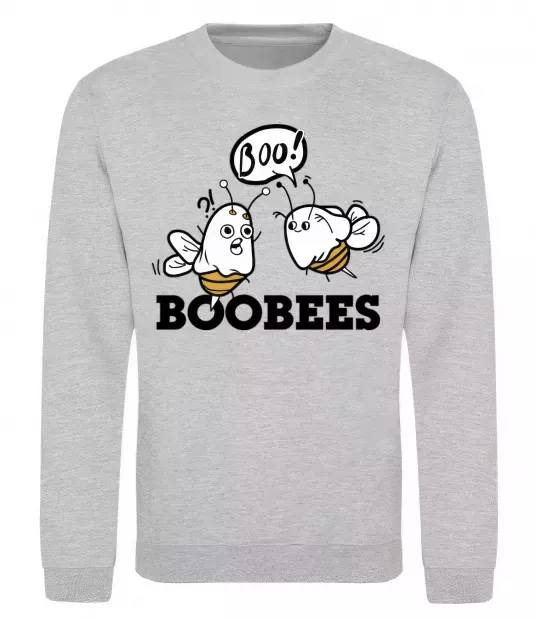 Світшот boobees Сірий меланж фото