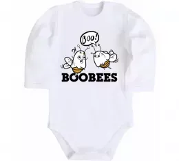 Детский боди boobees Белый фото