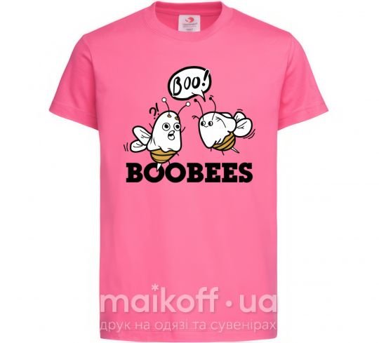 Детская футболка boobees Ярко-розовый фото