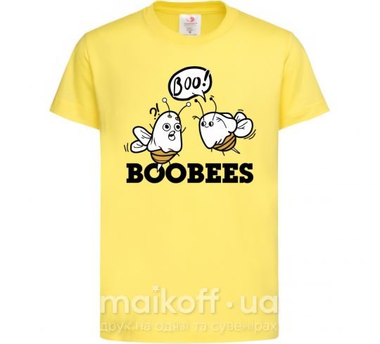 Дитяча футболка boobees Лимонний фото
