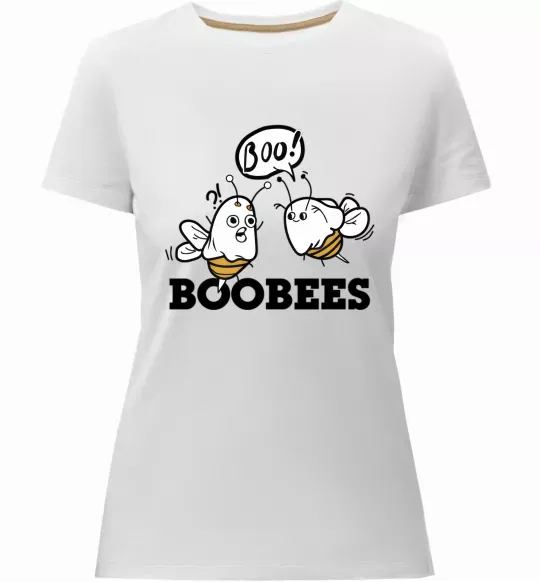 Женская премиум футболка boobees Белый фото