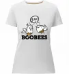 Женская премиум футболка boobees Белый фото