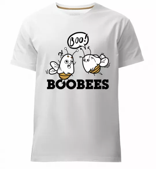 Чоловіча преміум футболка boobees Білий фото