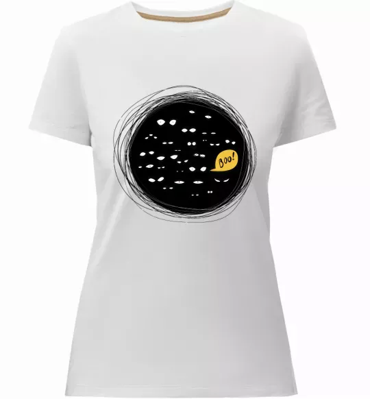 Женская премиум футболка booo Белый фото