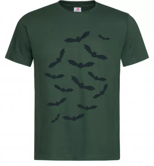 Чоловіча футболка bats Темно-зелений фото