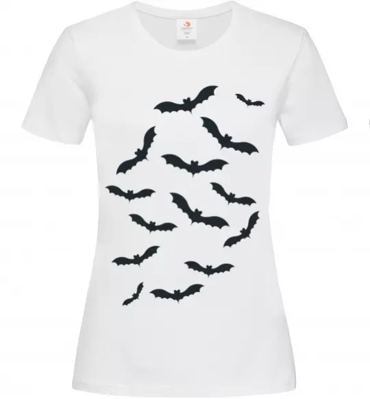 Женская футболка bats Белый фото