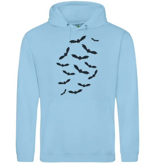 Мужская толстовка (худи) bats Голубой фото