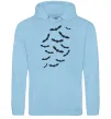 Мужская толстовка (худи) bats Голубой фото
