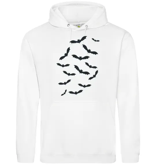 Женская толстовка (худи) bats Белый фото