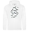 Женская толстовка (худи) bats Белый фото