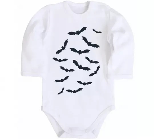 Дитячий бодік bats Білий фото