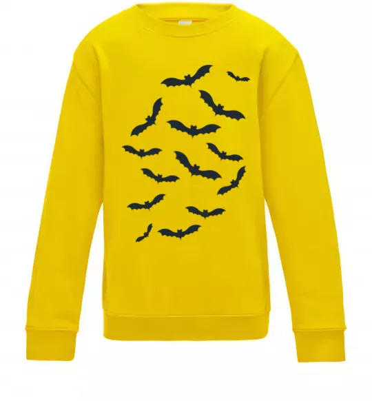 Детский Свитшот bats Солнечно желтый фото
