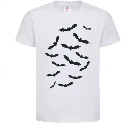 Дитяча футболка bats Білий фото